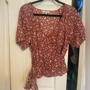 Madewell wrap blouse
